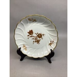 Limoges Floral White Dessert Dish - Made In France